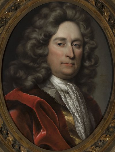 Retrato de um homem com uma peruca cinzenta de anonymous 