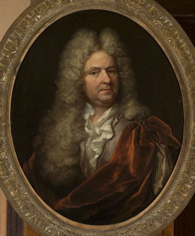Retrato de um homem com peruca de anonymous 