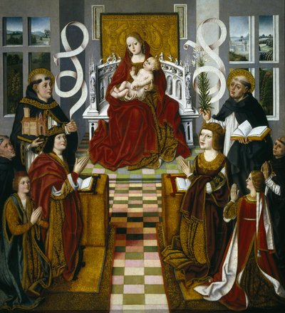 Espanhol:  La Virgen de los Reyes Católicos Madonna dos Reis Católicos de anonymous 