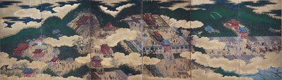 "Templos no leste de Quioto", c. 1600, Japão, período Momoyama de Anonymous