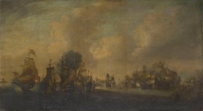 A Batalha de Downs, 21 de outubro de 1639 de anonymous 