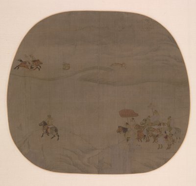 A caça do outono de attributed to Chen Juzhong