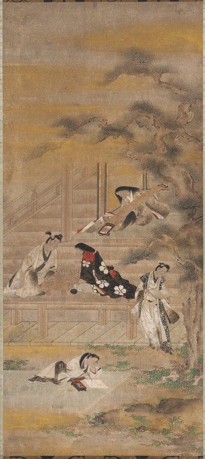 Os quatro prazeres de attributed to Iwasa Matabei