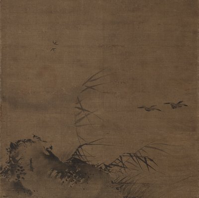 Aves aquáticas e juncos de attributed to Liang Kai