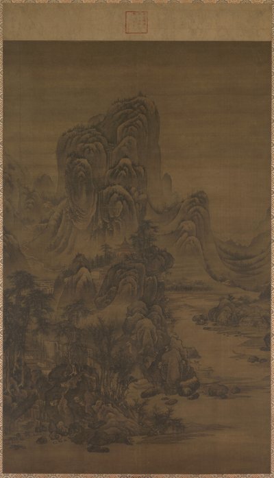 Paisagem no estilo de Juran de attributed to Liu Du