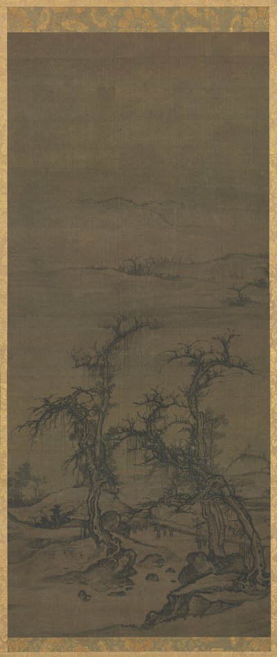 Carregando um Qin em uma visita de attributed to Luo Zhichuan