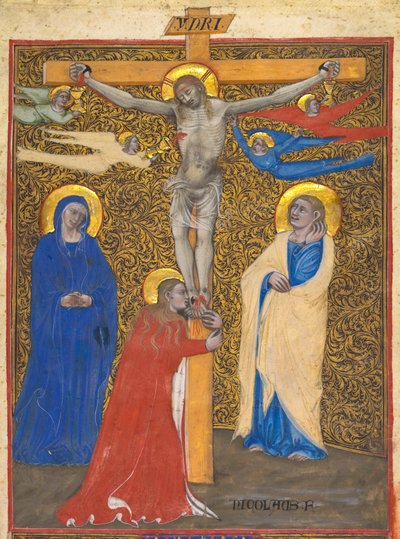 Folha Única de um Missal: A Crucificação de attributed to Nicolò da Bologna