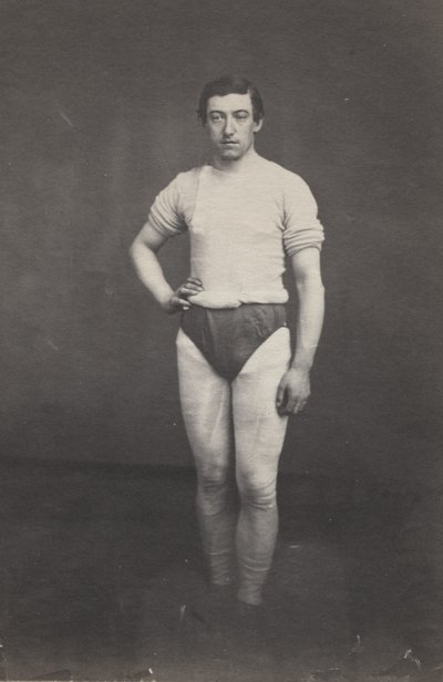 Jovem em traje atlético de attributed to Oliver H. Willard