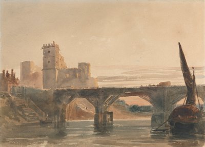 Castelo de Chepstow da Ponte de attributed to Peter DeWint