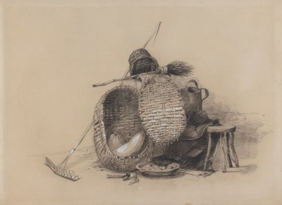 Natureza Morta com Rake de attributed to Peter DeWint