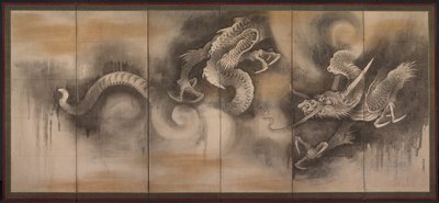 Dragão de attributed to Soga Nichokuan