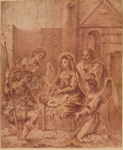 Adoration of the Shepherds de attributed to Sur Das Gujarati