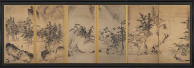 Paisagem de inverno e primavera de attributed to Tenshō Shūbun