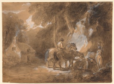 A parada na primavera de attributed to Thomas Barker