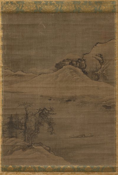 Paisagem com pescadores de attributed to Yi Bul hae