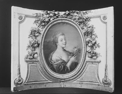 Mulher com uma rosa de um conjunto, 1770-90. de ca. 1775 . French Painter