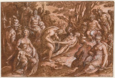 The Flaying of Marsyas, c. 1570-1605. de called Johannes Stradanus Jan van der