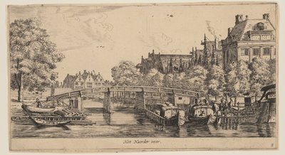 O Naeder veer, a partir de Vistas de Amesterdão de called Zeeman Reinier Nooms