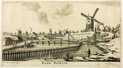 Porta de Raam, de As oito portas da cidade de Amesterdão de called Zeeman Reinier Nooms