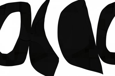 Curvas abstratas em preto de cartissi
