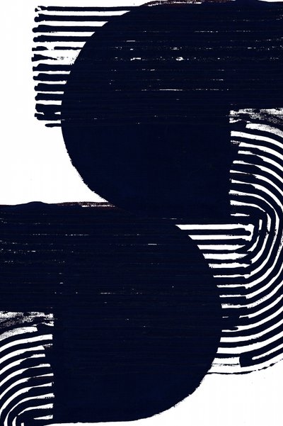 Formas abstratas em preto de cartissi