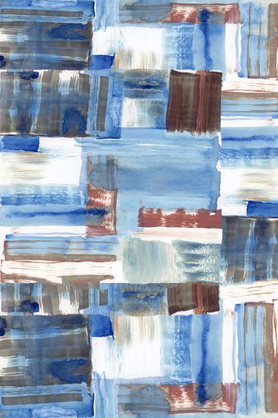 Camadas abstratas em azul e castanho de cartissi