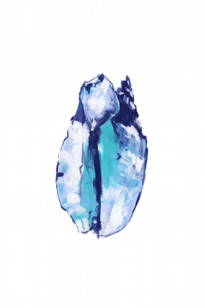 Cristal Azul Abstrato de cartissi