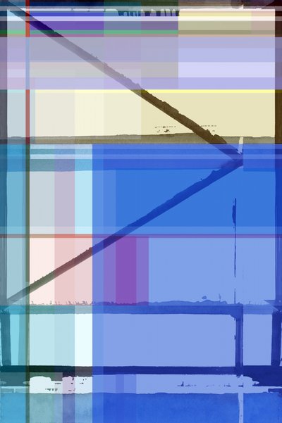 Geometria Abstrata Azul de cartissi