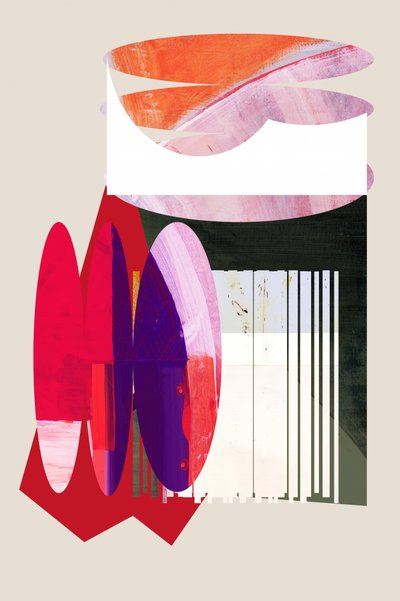 Colagem geométrica abstrata de cartissi