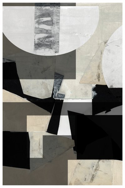 Colagem geométrica abstrata de cartissi