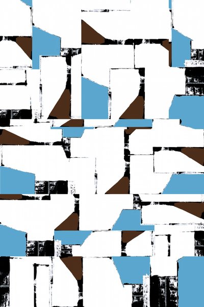 Colagem geométrica abstrata de cartissi