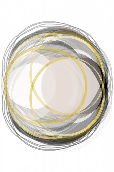 Círculos dourados abstratos de cartissi