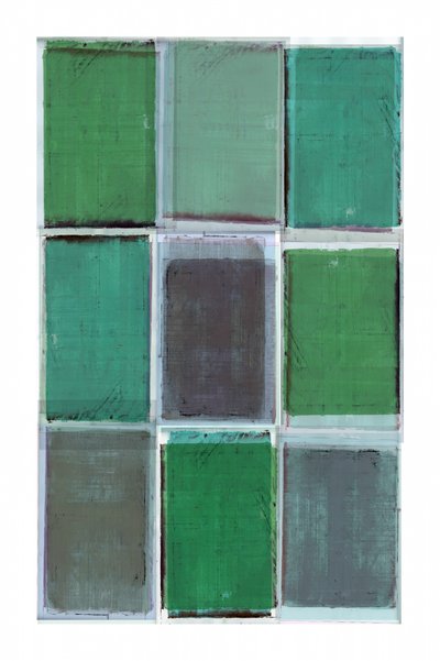 Camadas verdes abstratas de cartissi