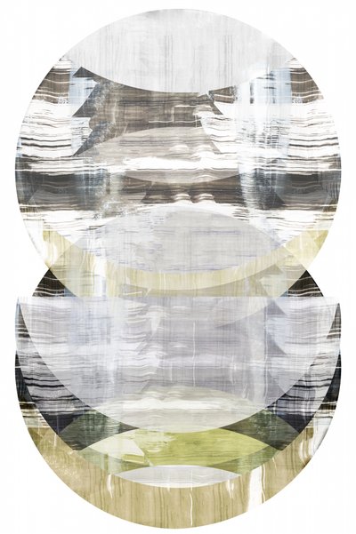 Círculos abstratos em camadas de cartissi