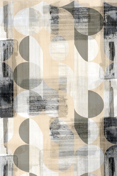 Formas abstratas em camadas de cartissi