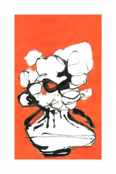 Buquê de laranjas abstrato de cartissi