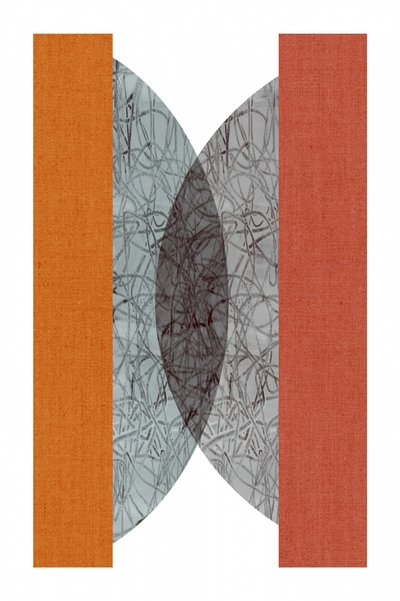 Geometria Abstrata em Laranja de cartissi