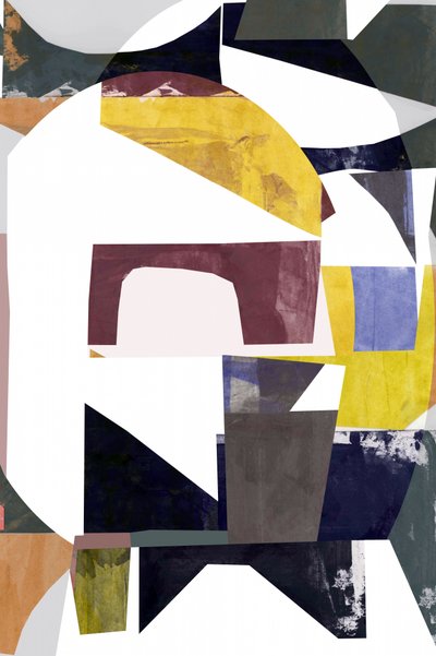 Colagem de formas abstratas de cartissi