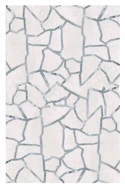 Mosaico abstrato em prata de cartissi