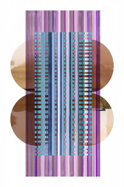Círculos abstratos às riscas de cartissi