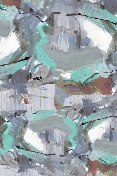 Pinceladas abstratas em azul-petróleo de cartissi