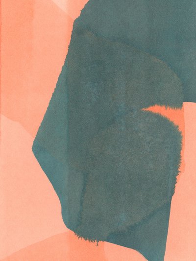 Lavagem de coral azul-petróleo abstrata de cartissi