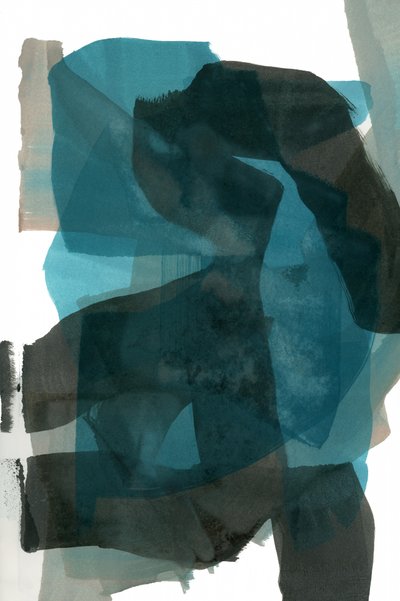 Camadas abstratas em azul-petróleo de cartissi