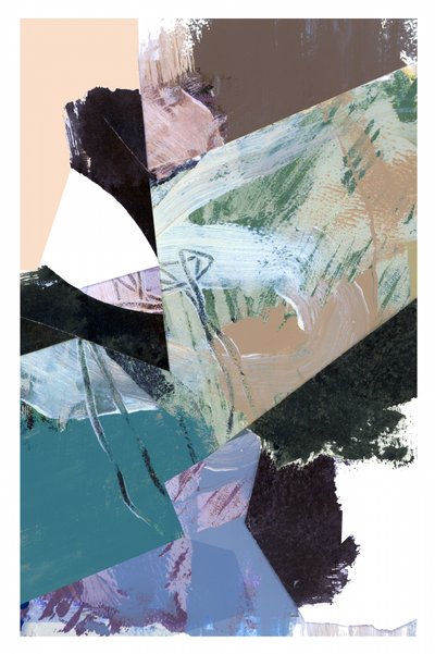 Formas abstratas com textura de cartissi