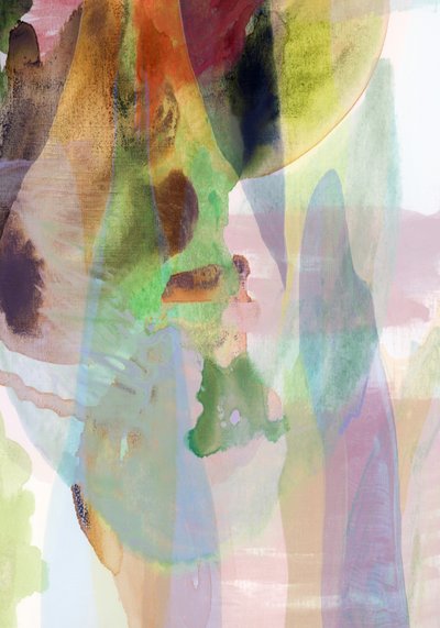 Fluxo de aquarela abstrata de cartissi