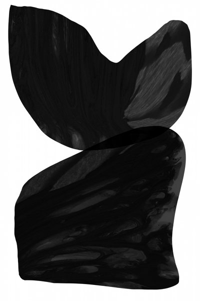 Formas abstratas em preto de cartissi