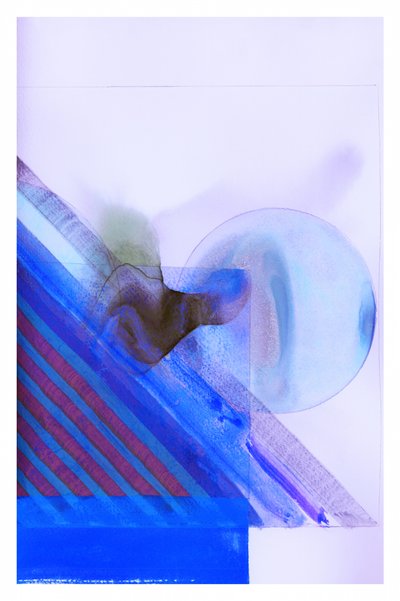 Fluxo geométrico azul de cartissi