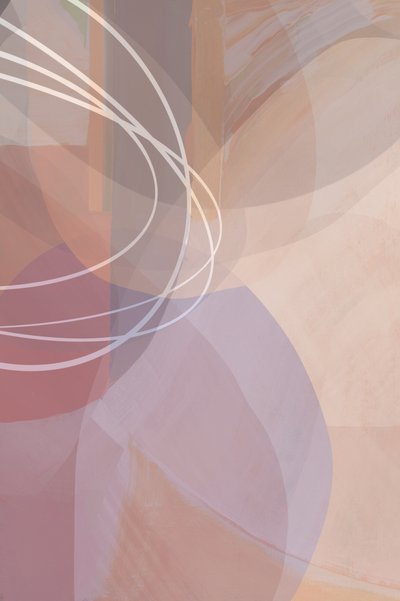 Curvas abstratas em rosa de cartissi