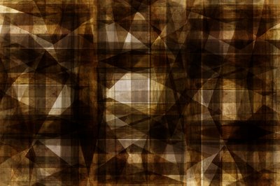 Geometria texturada em castanho de cartissi