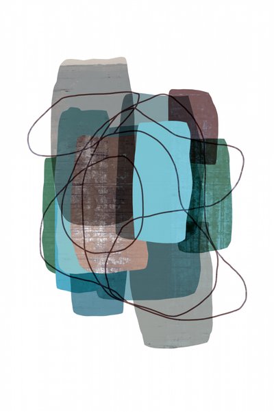 Camadas abstratas e serenas de cartissi